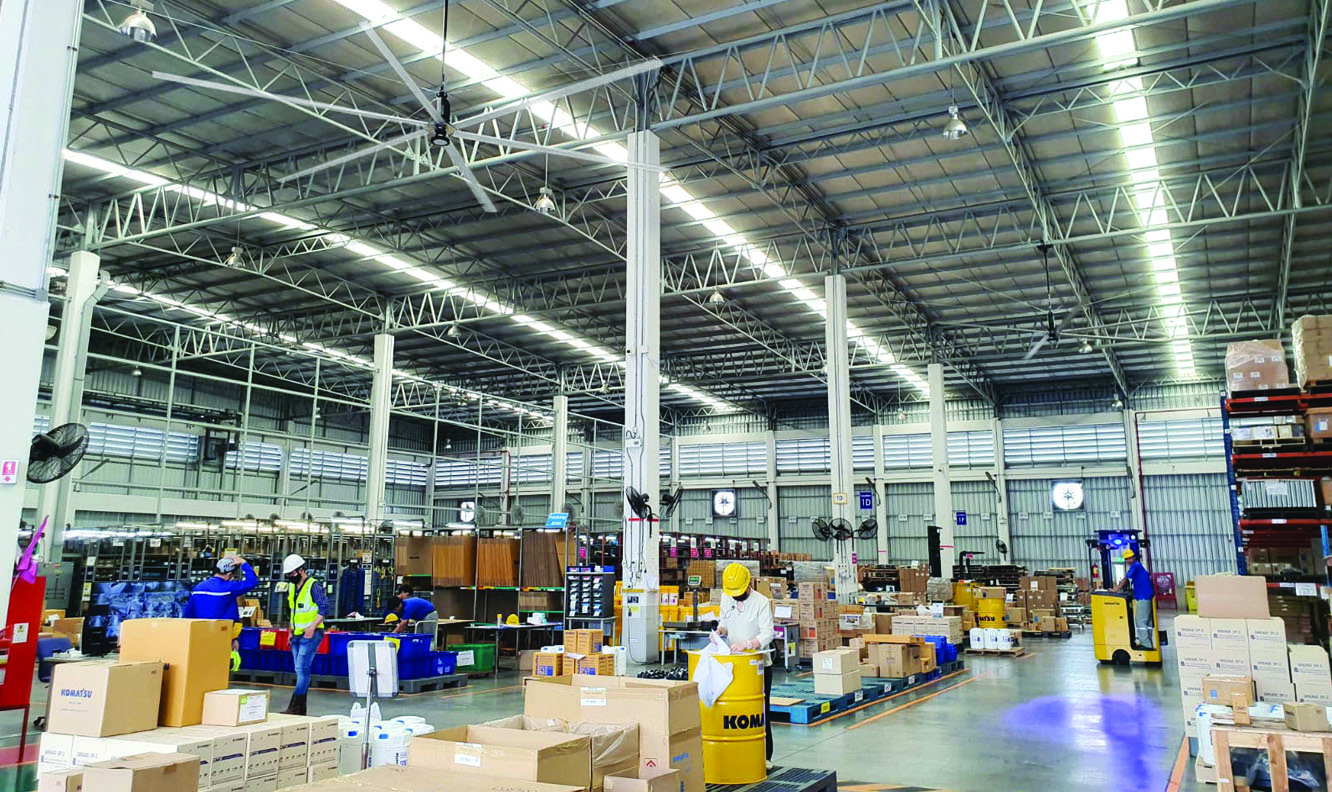 Cooling down warehouses and logistics centers